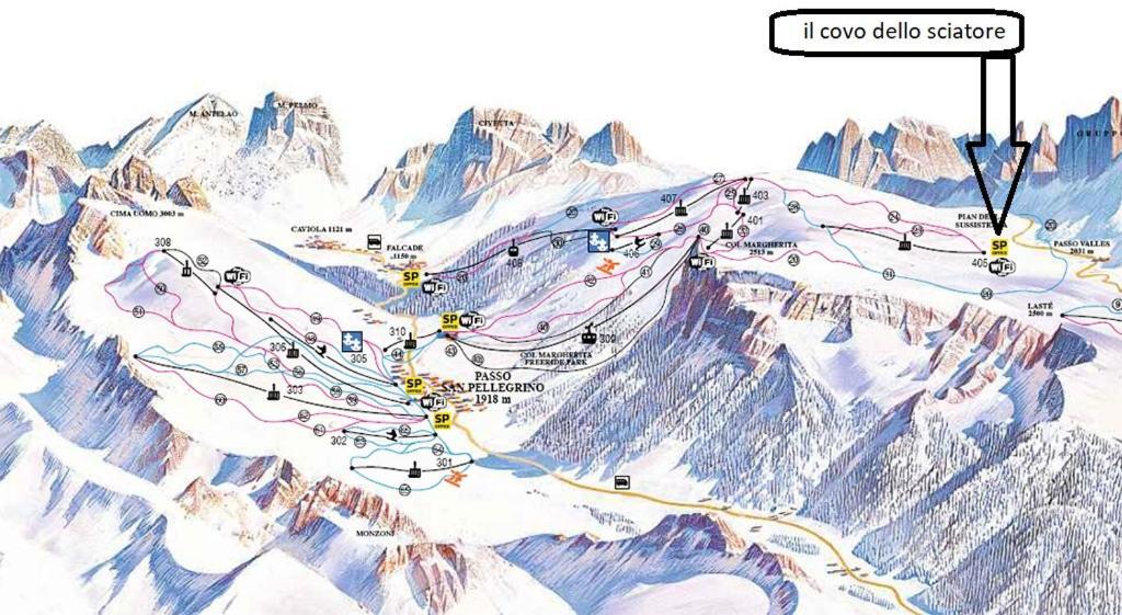Il Covo Dello Sciatore Falcade Exteriör bild